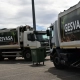 Camiones de reciclaje en Gesvasa Gestión de residuos