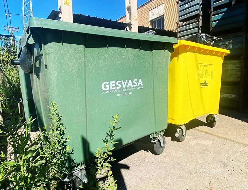 Imagen de contenedores de residuos de la empresa Gesvasa en Logroño La Rioja