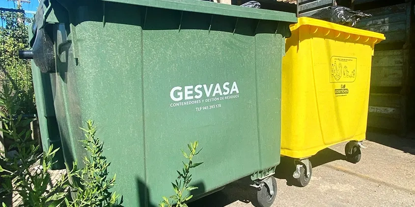Imagen de contenedores de residuos de la empresa Gesvasa en Logroño La Rioja